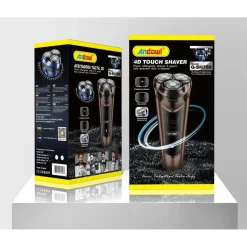 RASOIO 4D TOUCH Q-SH788 ELETTRICO UOMO SENZA FILI INDICATORE LED 3W SILENZIOSO