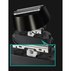 RASOIO ELETTRICO 3 LAME IPX7 IMPERMEABILE USB RICARICABILE INDICATORE LED V-380