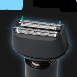 RASOIO ELETTRICO 3 LAME IPX7 IMPERMEABILE USB RICARICABILE INDICATORE LED V-380