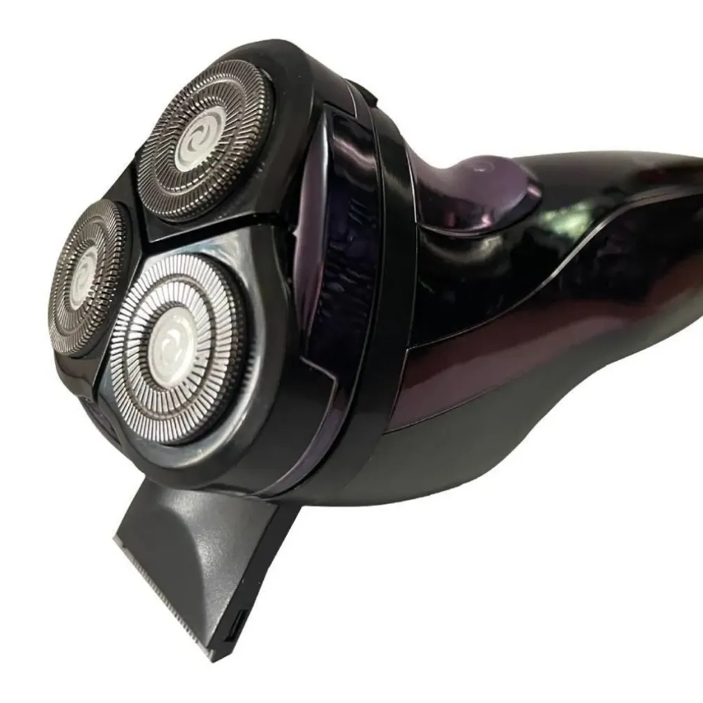 RASOIO ELETTRICO 3 TESTE ROTATIVO A BATTERIA RICARICABILE SENZA FILI UOMO GM-7730