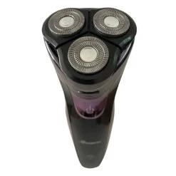 RASOIO ELETTRICO 3 TESTE ROTATIVO A BATTERIA RICARICABILE SENZA FILI UOMO GM-7730