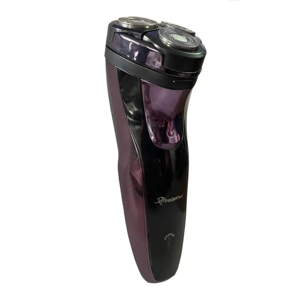 RASOIO ELETTRICO 3 TESTE ROTATIVO A BATTERIA RICARICABILE SENZA FILI UOMO GM-7730