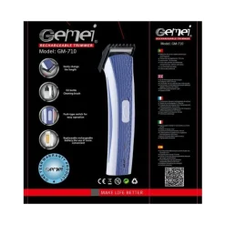 RASOIO ELETTRICO DI PRECISIONE RICARICABILE PER BARBA GEMEI GM-710 DA VIAGGIO