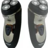 RASOIO ELETTRICO HLW-9399 RICARICABILE 3 TESTINE LAME ACCIAIO BARBA BAFFI