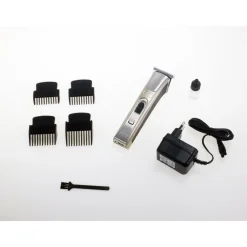 RASOIO ELETTRICO IMPERMEABILE RICARICABILE TAGLIA REGOLA BASETTE BARBA GM-657