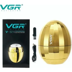 RASOIO ELETTRICO PORTATILE A FORMA DI UOVO RICARICABILE USB IMPERMEABILE V-321