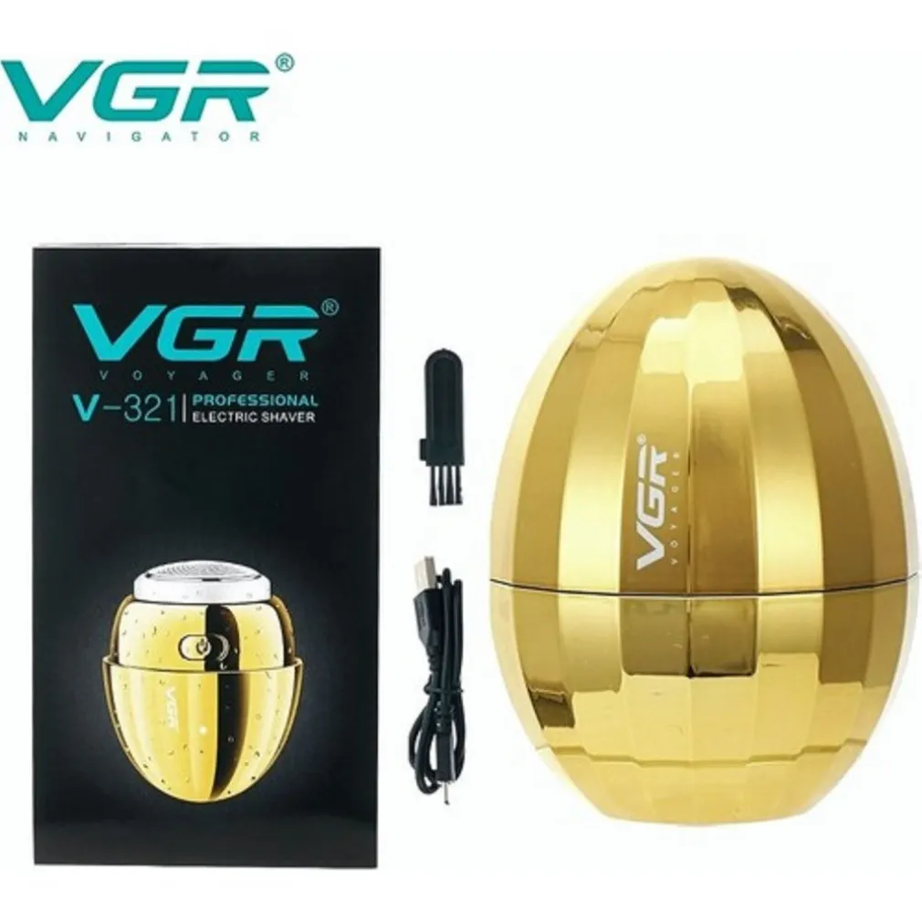 RASOIO ELETTRICO PORTATILE A FORMA DI UOVO RICARICABILE USB IMPERMEABILE V-321