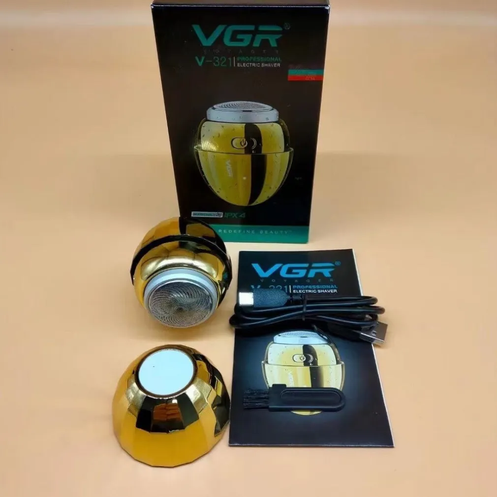 RASOIO ELETTRICO PORTATILE A FORMA DI UOVO RICARICABILE USB IMPERMEABILE V-321