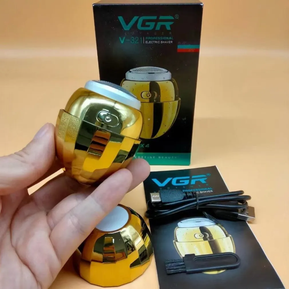 RASOIO ELETTRICO PORTATILE A FORMA DI UOVO RICARICABILE USB IMPERMEABILE V-321