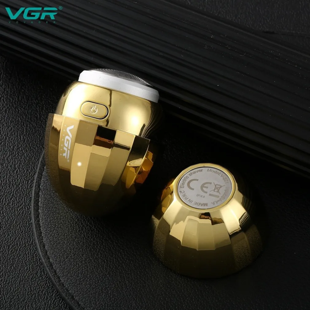 RASOIO ELETTRICO PORTATILE A FORMA DI UOVO RICARICABILE USB IMPERMEABILE V-321