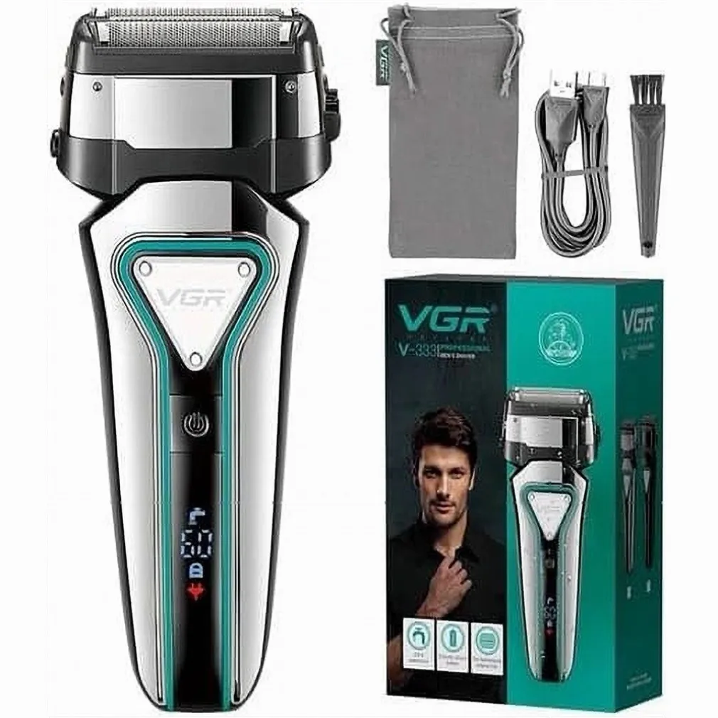RASOIO ELETTRICO PROFESSIONALE A BATTERIA RICARICABILE BARBA CAPELLI VGR V-333