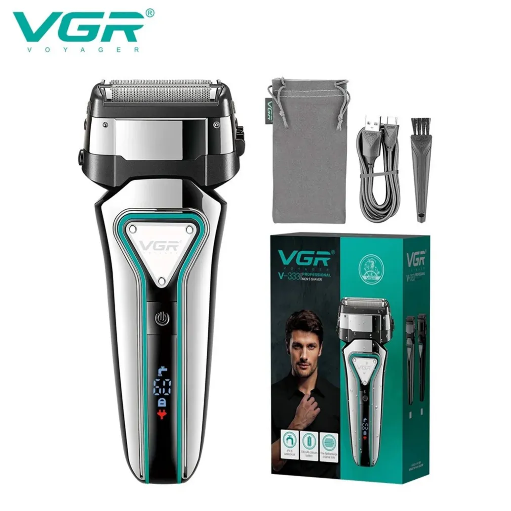 RASOIO ELETTRICO PROFESSIONALE A BATTERIA RICARICABILE BARBA CAPELLI VGR V-333