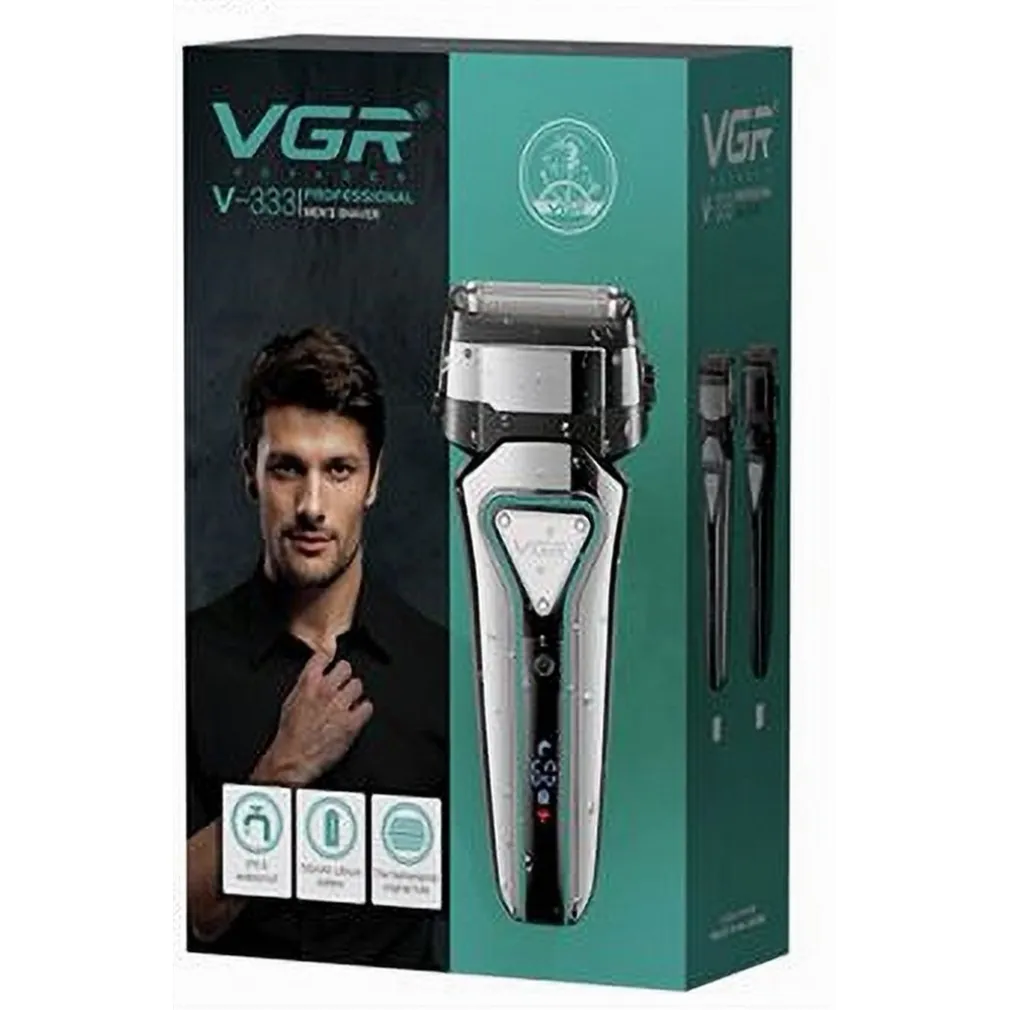 RASOIO ELETTRICO PROFESSIONALE A BATTERIA RICARICABILE BARBA CAPELLI VGR V-333