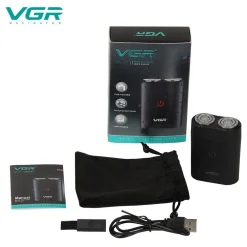 RASOIO ELETTRICO PROFESSIONALE PORTATILE RICARICABILE USB IMPERMEABILE IPX7 V311