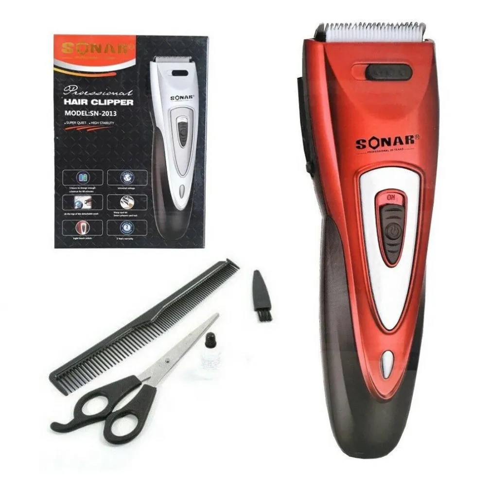 RASOIO ELETTRICO REGOLA BARBA TAGLIA CAPELLI BATTERIA RICARICABILE SN-2013