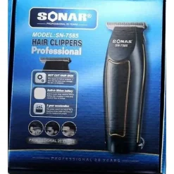 RASOIO ELETTRICO REGOLA BARBA TAGLIA CAPELLI BATTERIA RICARICABILE 3 PETTINI 7585