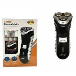 RASOIO ELETTRICO RICARICABILE 3 TESTINE LAME ACCIAIO BARBA BAFFI LINQ RS-368