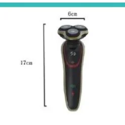 RASOIO ELETTRICO RICARICABILE 3 TESTINE 5D BARBA UOMO IMPERMEABILE 3WATT TX-9811