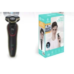 RASOIO ELETTRICO RICARICABILE 3 TESTINE 5D BARBA UOMO IMPERMEABILE 3WATT TX-9811