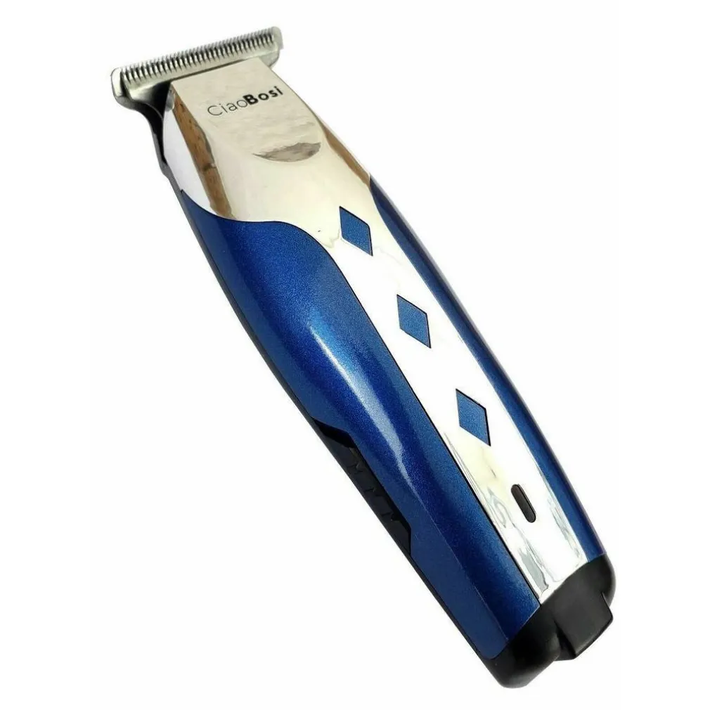 RASOIO ELETTRICO TAGLIA CAPELLI REGOLA BARBA RICARICABILE 3 PETTINI T-9615