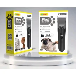 RASOIO ELETTRICO TRIMMER TOSATRICE PER CANI ANIMALI DOMESTICI 4 PETTINI Q-T137