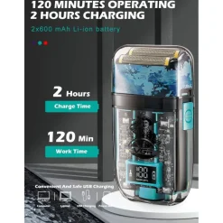 RASOIO ELETTRICO UOMO PER BARBA CAPELLI CORPO PROFESSIONALE REGOLABARBA VGR 352