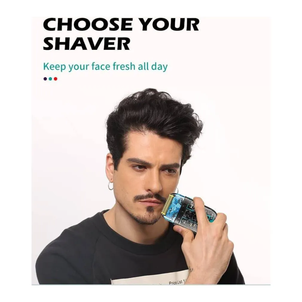 RASOIO ELETTRICO UOMO PER BARBA CAPELLI CORPO PROFESSIONALE REGOLABARBA VGR 352