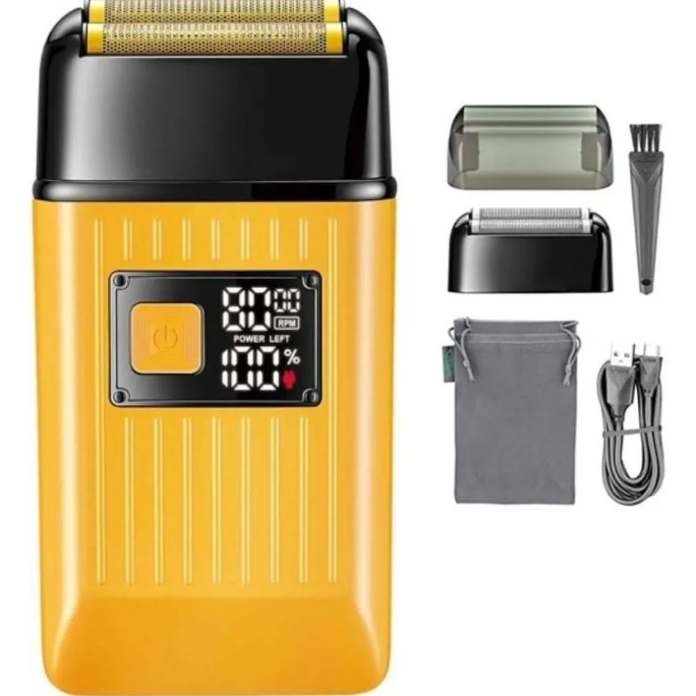 RASOIO ELETTRICO UOMO PER BARBA CAPELLI CORPO DOPPIA TESTINA INDIPENDENTE VGR357