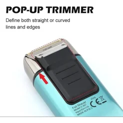 RASOIO ELETTRICO UOMO PER BARBA CAPELLI CORPO DOPPIA TESTINA INDIPENDENTE VGR357