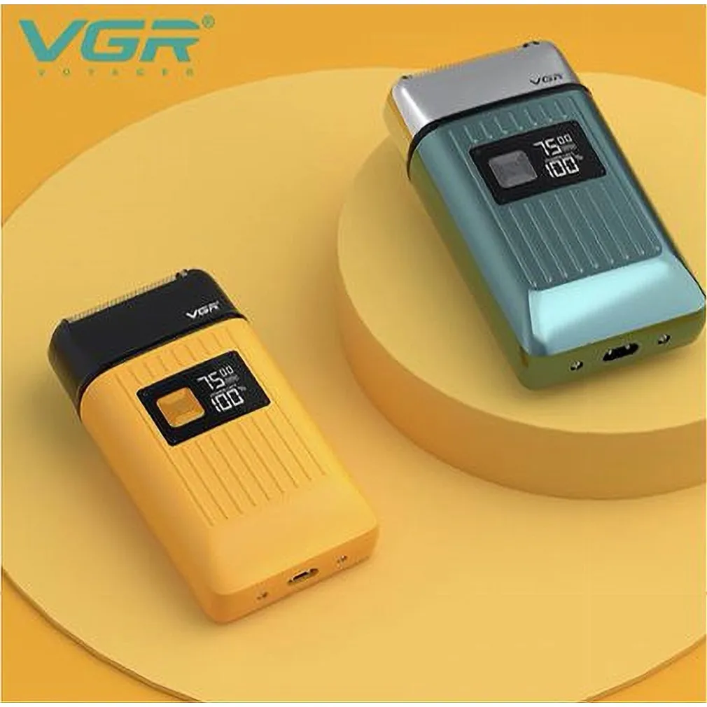 RASOIO ELETTRICO UOMO PER BARBA CAPELLI CORPO DOPPIA TESTINA INDIPENDENTE VGR357