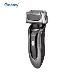 RASOIO ELETTRICO UOMO TAGLIA BARBA RICARICABILE A BATTERIA IMPERMEABILE GM-7050