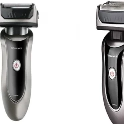 RASOIO ELETTRICO UOMO TAGLIA BARBA RICARICABILE A BATTERIA IMPERMEABILE GM-7050