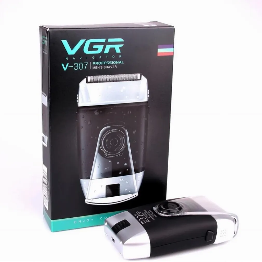 RASOIO ELETTRICO USB 5 W PROFESSIONALE UOMO RICARICABILE IPX5 IMPERMEABILE V-307