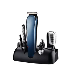 RASOIO 8IN1 GM596 BATTERIA RICARICABILE TRIMMER KIT CURA UOMO TAGLIACAPELLI BARBA