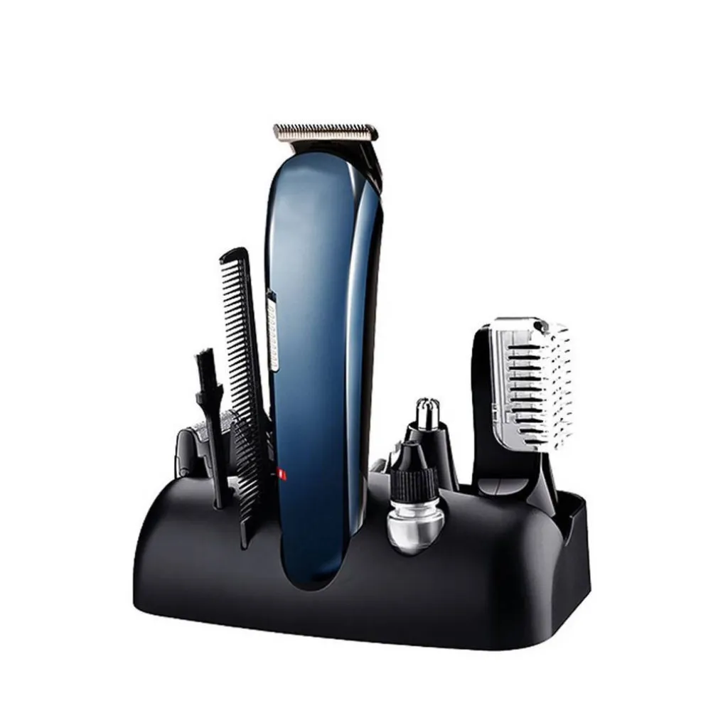 RASOIO 8IN1 GM596 BATTERIA RICARICABILE TRIMMER KIT CURA UOMO TAGLIACAPELLI BARBA