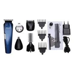 RASOIO 8IN1 GM596 BATTERIA RICARICABILE TRIMMER KIT CURA UOMO TAGLIACAPELLI BARBA