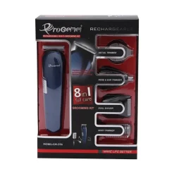RASOIO 8IN1 GM596 BATTERIA RICARICABILE TRIMMER KIT CURA UOMO TAGLIACAPELLI BARBA