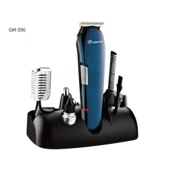 RASOIO 8IN1 GM596 BATTERIA RICARICABILE TRIMMER KIT CURA UOMO TAGLIACAPELLI BARBA