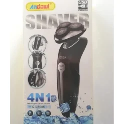 RASOIO 4IN1 RIFINITORE ELETTRICO BARBA RICARICABILE USB MULTIFUNZIONALE Q-L8005