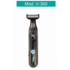 RASOIO PROFESSIONALE A LAMA RIFINITORE REGOLA CAPELLI BARBA UOMO DISPLAY LED V-360