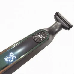 RASOIO PROFESSIONALE A LAMA RIFINITORE REGOLA CAPELLI BARBA UOMO DISPLAY LED V-360