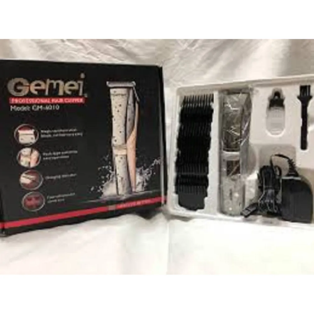 RASOIO REGOLA CAPELLI BARBA BAFFI TRIMMER PROFESSIONALE GM-6010 RICARICABILE