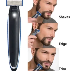 RASOIO RICARICABILE ELETTRICO PER BARBA UOMO POWER MICRO TOUCH SOLO PORTATILE