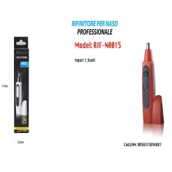 RASOIO RIFINITORE DI PRECISIONE PER PELI NASO ORECCHIE PROFESSIONALE RIF-NA015