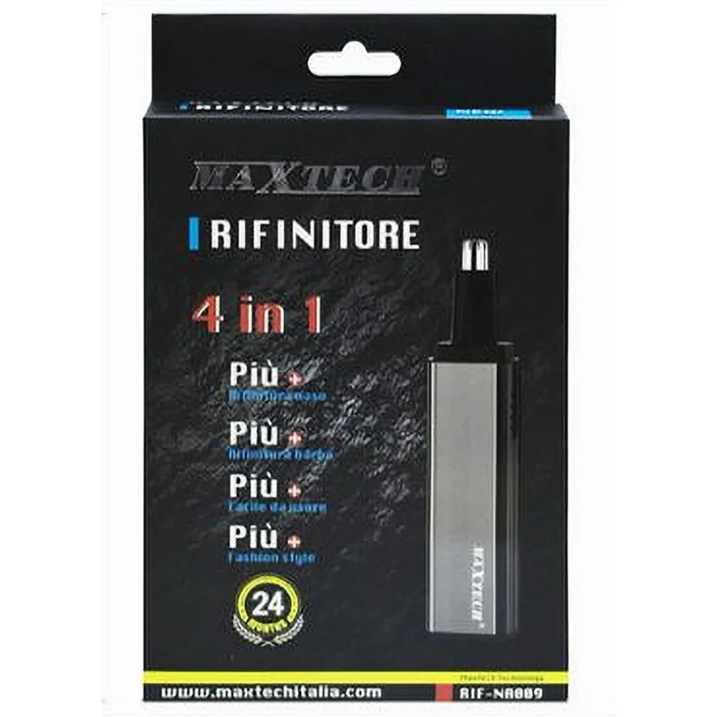 RASOIO RIFINITORE TRIMMER UOMO 4X1 PER PELI NASO ORECCHIE SOPRACCIGLIA RIF-NA009