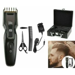 RASOIO TAGLIA CAPELLI ELETTRICO REGOLA BARBA RICARICABILE VALIGETTA RCR810