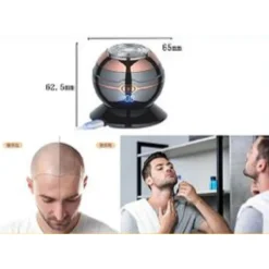 RASOIO TAGLIACAPELLI ELETTRICO RICARICABILE A SFERA SFERICO UOMO BARBA TX-8408