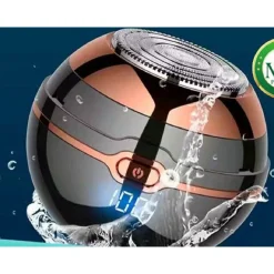 RASOIO TAGLIACAPELLI ELETTRICO RICARICABILE A SFERA SFERICO UOMO BARBA TX-8408