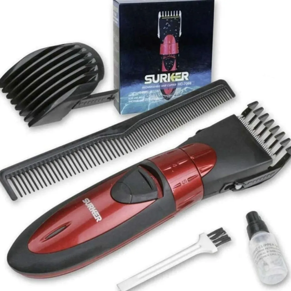 RASOIO TAGLIACAPELLI SURKER HC-7068 RICARICABILE CAPELLI RASATURA BARBA