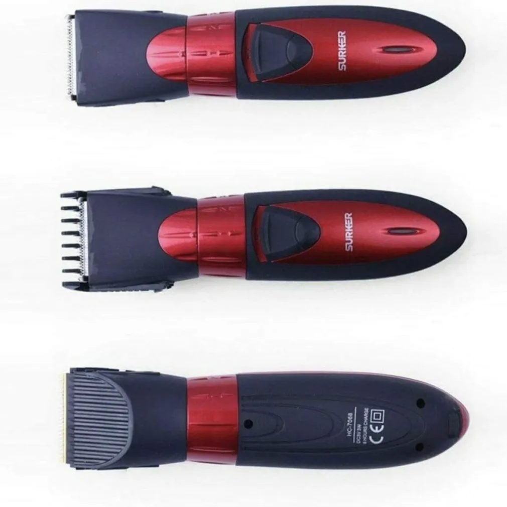 RASOIO TAGLIACAPELLI SURKER HC-7068 RICARICABILE CAPELLI RASATURA BARBA